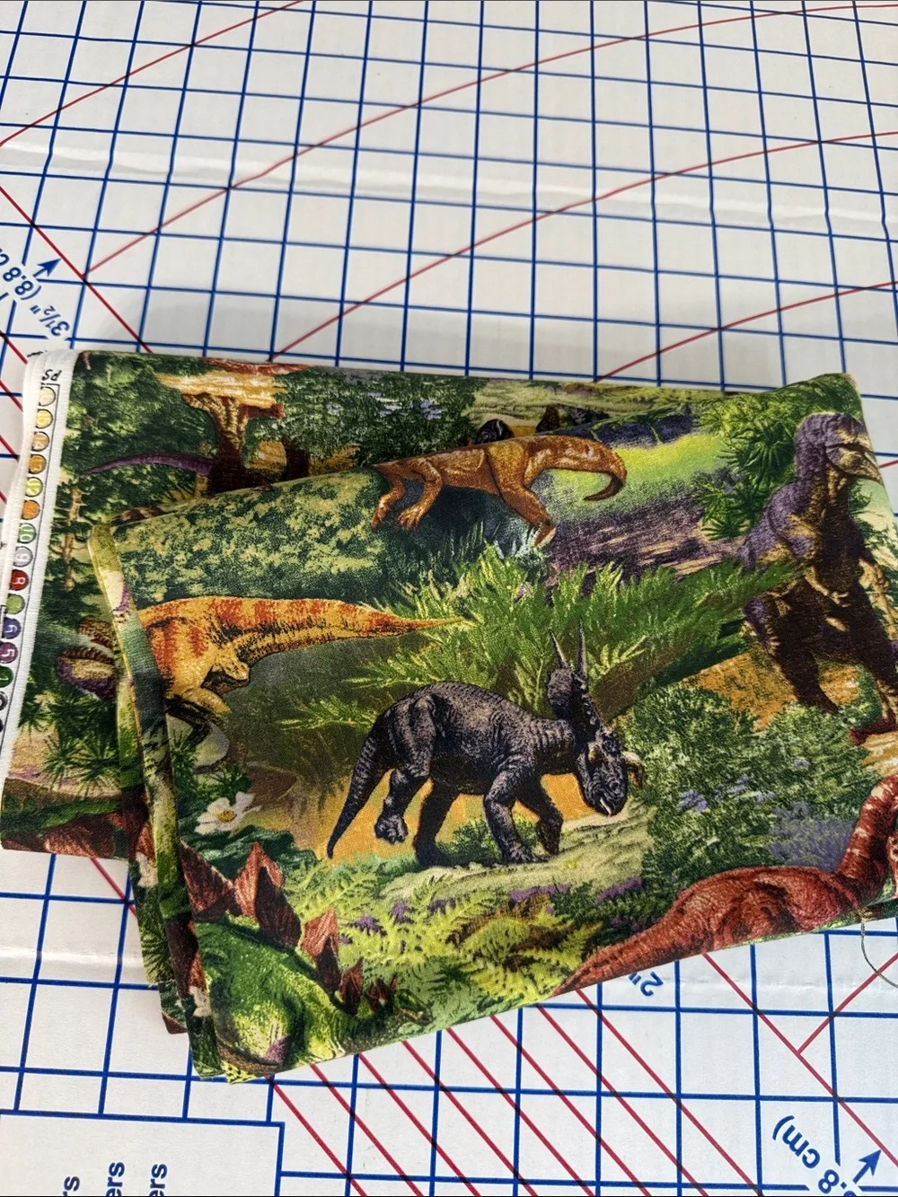 Vintage VIP Cranston Dinosaur Fabric 2¾ Yards Medium Weight Cotton Decor